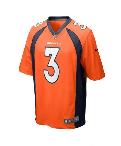 Men's Russell Wilson Orange Denver Broncos Game Jersey $51.80 Jersey