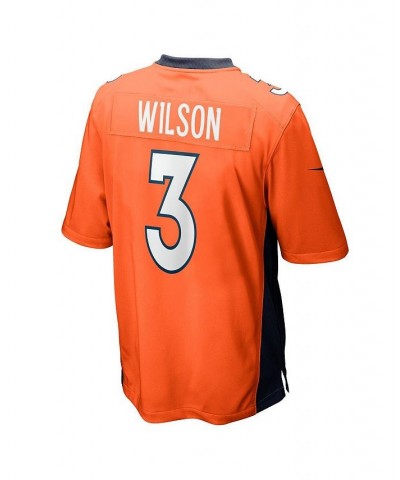 Men's Russell Wilson Orange Denver Broncos Game Jersey $51.80 Jersey