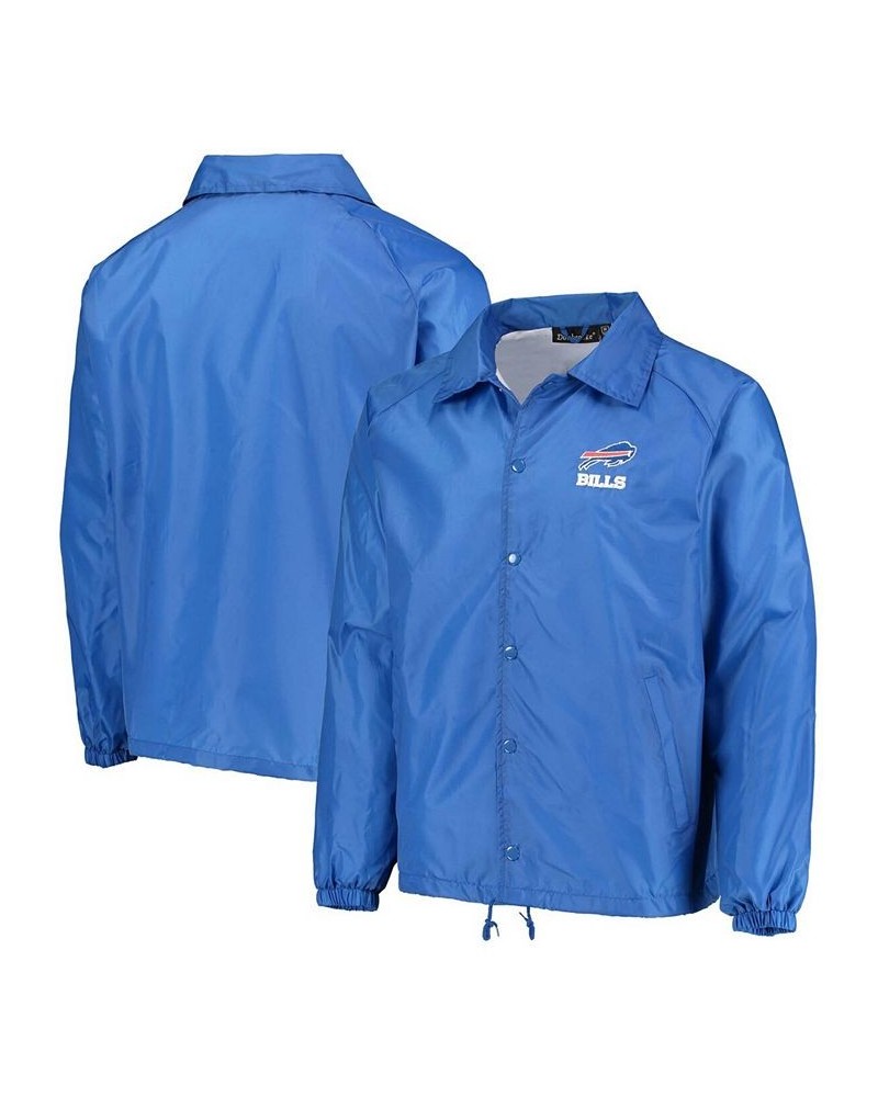 Men's Royal Buffalo Bills Coaches Classic Raglan Full-Snap Windbreaker Jacket $22.09 Jackets