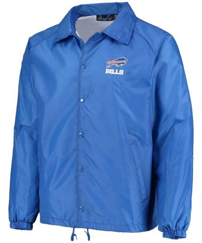 Men's Royal Buffalo Bills Coaches Classic Raglan Full-Snap Windbreaker Jacket $22.09 Jackets