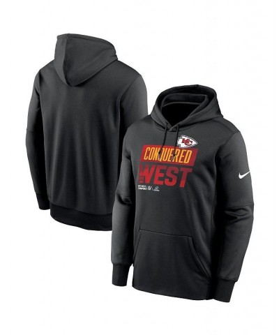 Men's Black Kansas City Chiefs 2022 AFC West Division Champions Locker Room Trophy Collection Pullover Hoodie $46.55 Sweatshirt