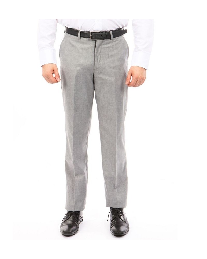 Modern Fit Performance Men's Stretch Dress Pants Gray $48.44 Pants