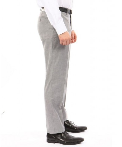 Modern Fit Performance Men's Stretch Dress Pants Gray $48.44 Pants