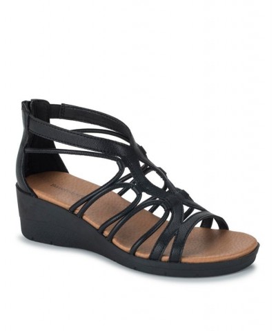 Women's Kitra Wedge Sandal Black $39.10 Shoes