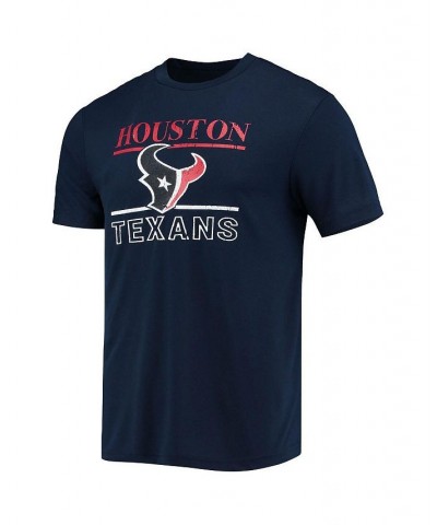 Men's Navy, Red Houston Texans Lodge T-shirt and Pants Set $35.39 Pajama