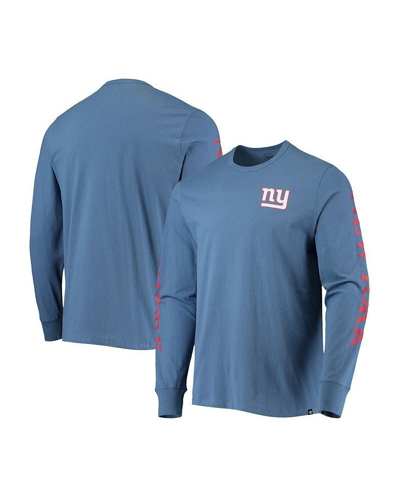 Men's Royal New York Giants Franklin Long Sleeve T-shirt $28.04 T-Shirts