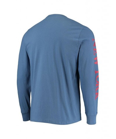 Men's Royal New York Giants Franklin Long Sleeve T-shirt $28.04 T-Shirts