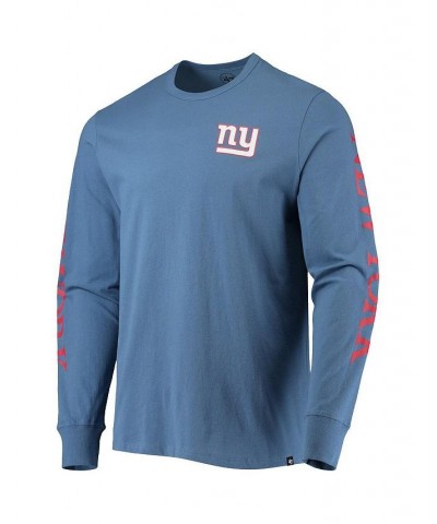 Men's Royal New York Giants Franklin Long Sleeve T-shirt $28.04 T-Shirts