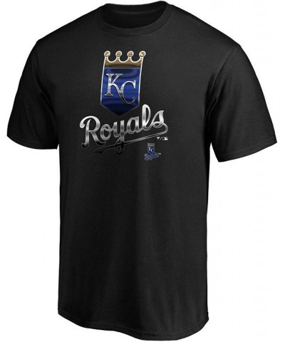 Men's Black Kansas City Royals Midnight Mascot Team Logo T-shirt $16.95 T-Shirts