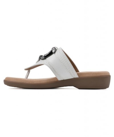 Women's Benedict Thong Comfort Sandal White $31.74 Shoes