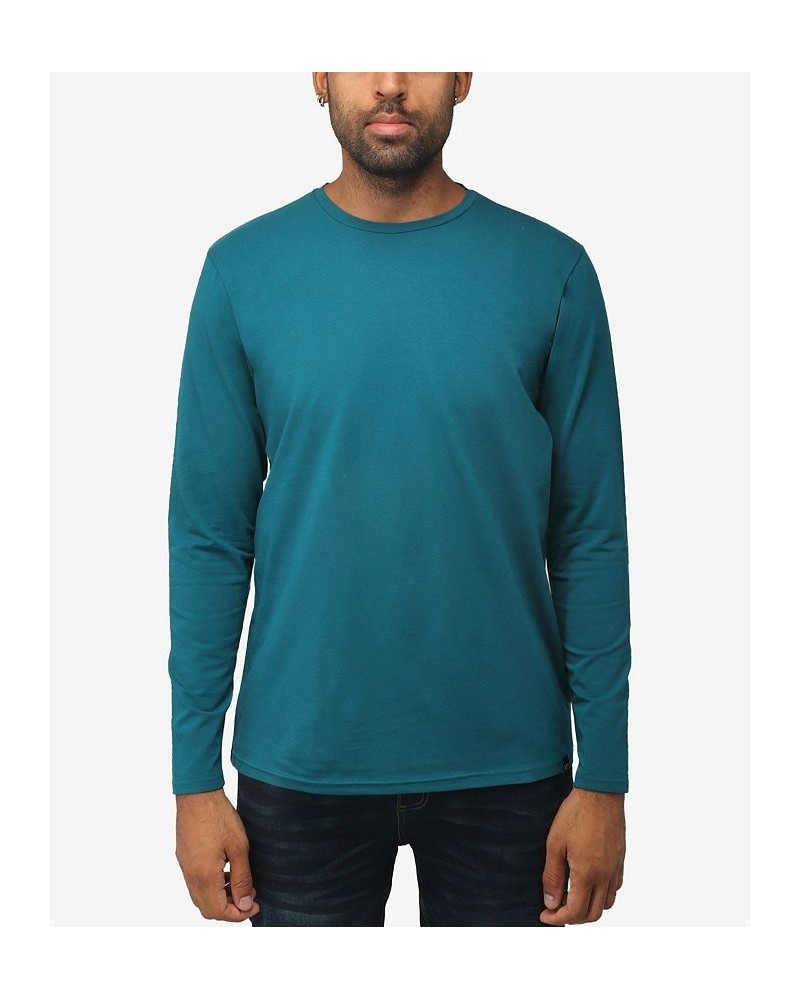 Men's Soft Stretch Crew Neck Long Sleeve T-shirt PD08 $19.60 T-Shirts