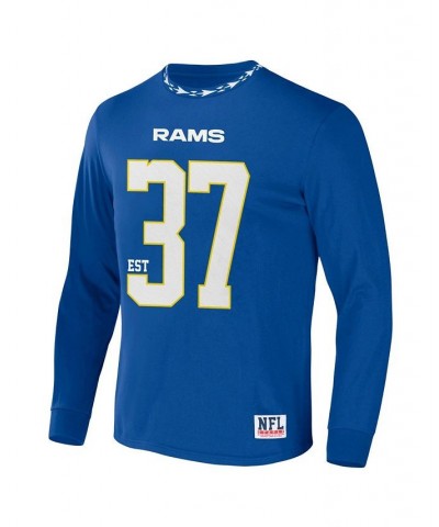 Men's NFL X Staple Royal Los Angeles Rams Core Long Sleeve Jersey Style T-shirt $19.27 T-Shirts