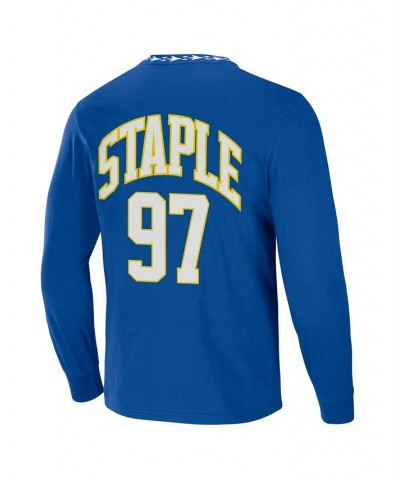 Men's NFL X Staple Royal Los Angeles Rams Core Long Sleeve Jersey Style T-shirt $19.27 T-Shirts