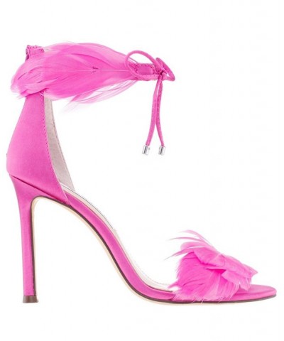 Women's Dianne Feather Detail Evening Pumps Pink $55.93 Shoes