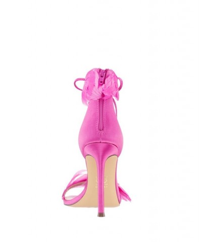 Women's Dianne Feather Detail Evening Pumps Pink $55.93 Shoes