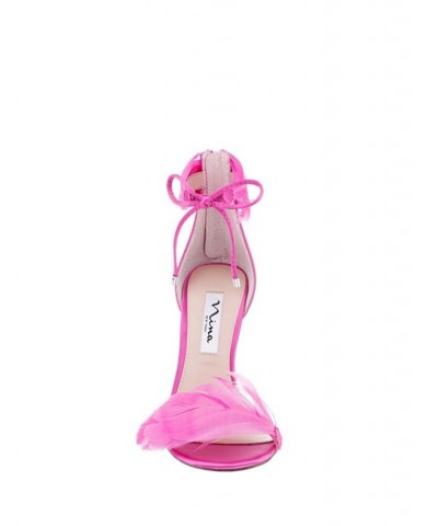 Women's Dianne Feather Detail Evening Pumps Pink $55.93 Shoes