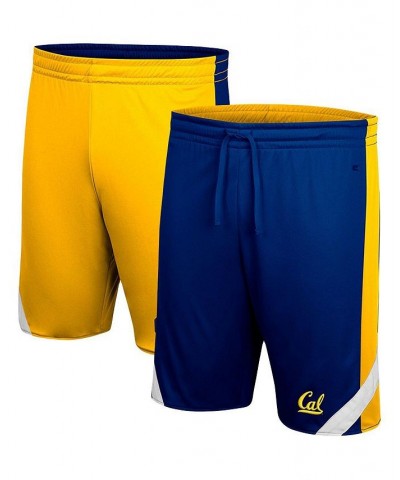 Men's Navy, Gold Cal Bears Am I Wrong Reversible Shorts $25.99 Shorts
