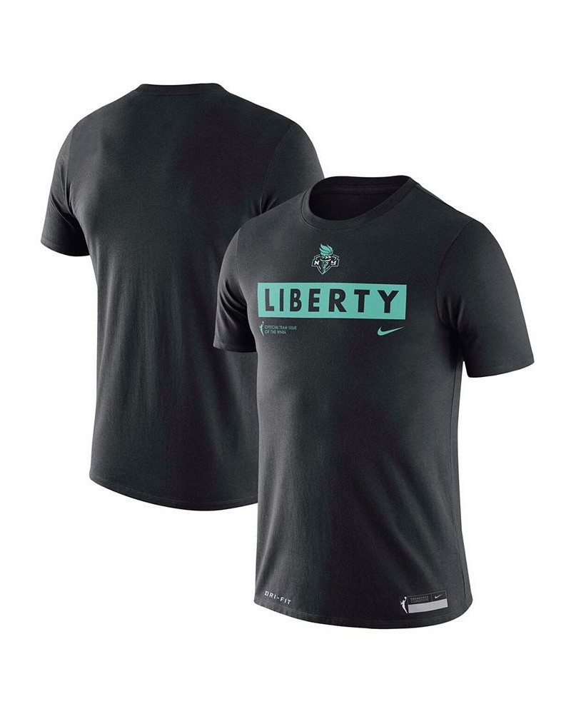 Men's Black New York Liberty Practice T-shirt $17.64 T-Shirts