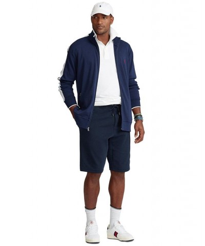 Men's Big & Tall Soft Cotton Track Jacket Blue $44.55 Jackets