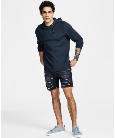 Men's Classic-Fit Destroyed 7" Denim Shorts Multi $14.94 Shorts