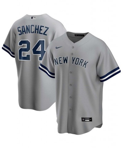 Men's Gary Sanchez Gray New York Yankees Road Replica Player Name Jersey $47.85 Jersey