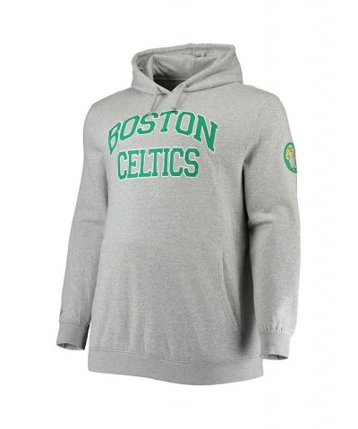 Men's Heather Gray Boston Celtics Hardwood Classics Big and Tall Throwback Pullover Hoodie $49.45 Sweatshirt