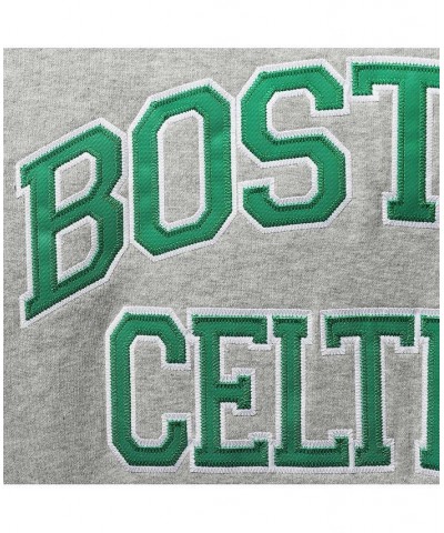 Men's Heather Gray Boston Celtics Hardwood Classics Big and Tall Throwback Pullover Hoodie $49.45 Sweatshirt