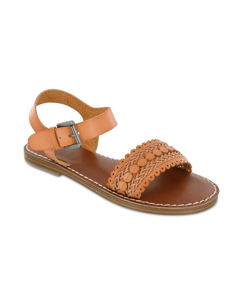 Women's Vienna Round Toe Sandal Tan/Beige $29.40 Shoes