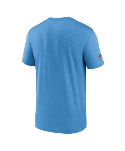 Men's Light Blue Tennessee Titans Sideline Infograph Performance T-shirt $24.50 T-Shirts