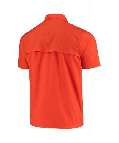 Men's Orange Philadelphia Flyers Kickoff Fishing Button-Up Shirt $28.32 Shirts