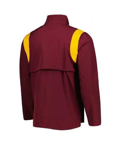 Men's Maroon Minnesota Golden Gophers 2022 Coaches Sideline Quarter-Zip Top $43.70 Tops