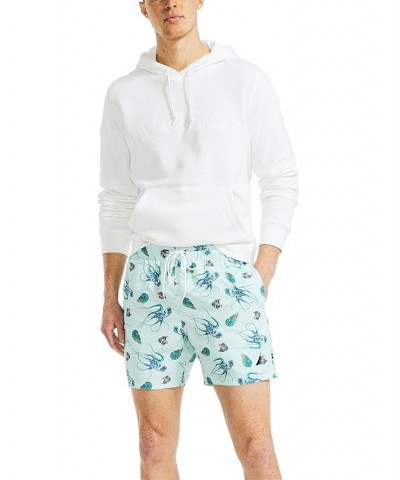 Men's Ocean-Print Swim Shorts Reel Aqua $19.08 Swimsuits