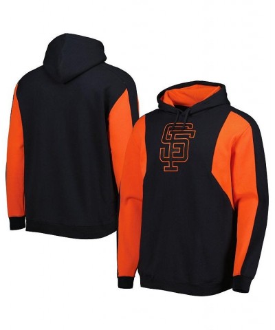 Men's Black and Orange San Francisco Giants Colorblocked Fleece Pullover Hoodie $47.30 Sweatshirt