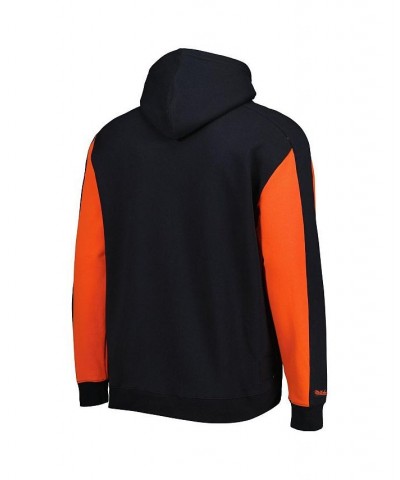 Men's Black and Orange San Francisco Giants Colorblocked Fleece Pullover Hoodie $47.30 Sweatshirt