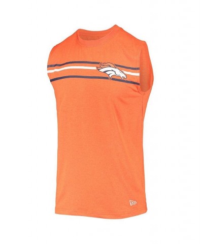 Men's Orange Denver Broncos Brushed Sleeveless Tank Top $22.78 T-Shirts