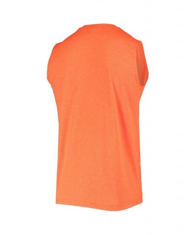 Men's Orange Denver Broncos Brushed Sleeveless Tank Top $22.78 T-Shirts