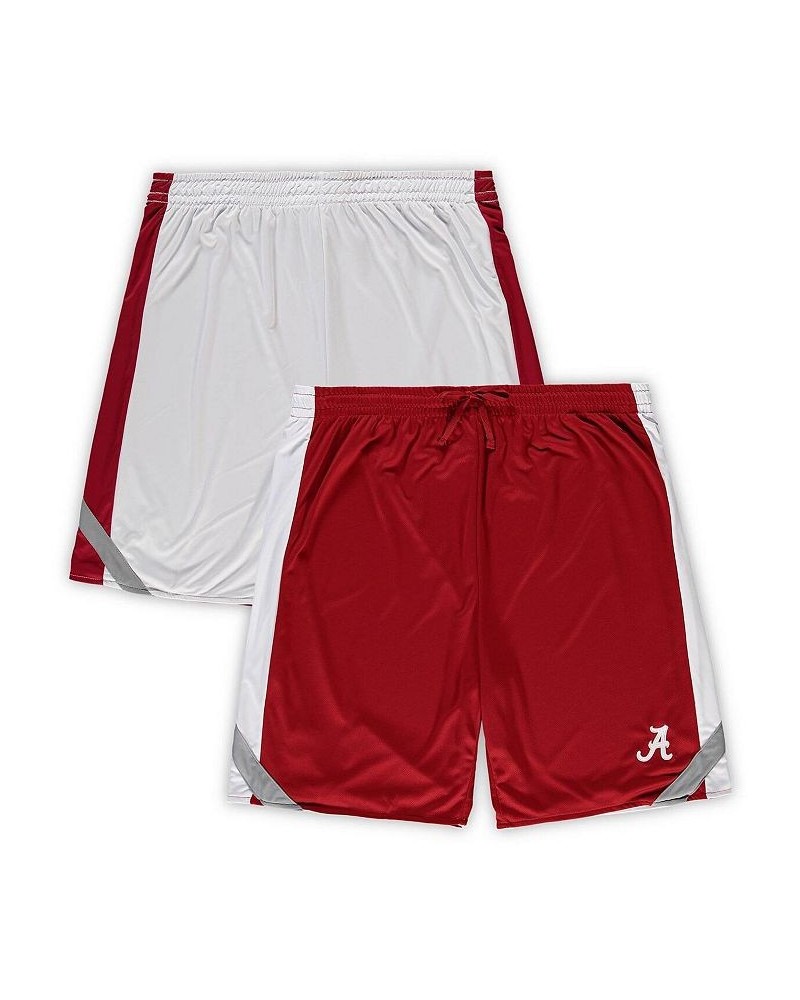 Men's Crimson, White Alabama Crimson Tide Big and Tall Team Reversible Shorts $28.04 Shorts