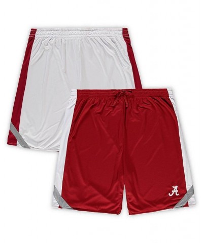 Men's Crimson, White Alabama Crimson Tide Big and Tall Team Reversible Shorts $28.04 Shorts