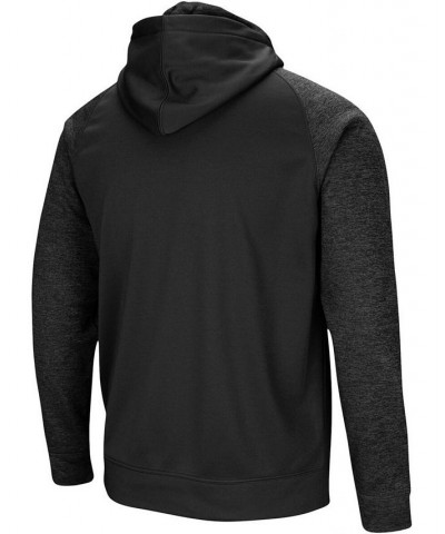Men's Black Washington Huskies Blackout 3.0 Tonal Raglan Full-Zip Hoodie $34.50 Sweatshirt