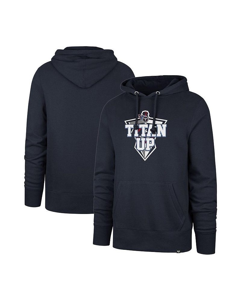 Men's '47 Navy Tennessee Titans Team Headline Pullover Hoodie $25.30 Sweatshirt