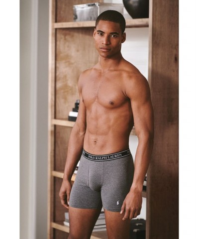 Men's 3-Pk. Classic Stretch Boxer Briefs Andover Heather/Charcoal Heather/Polo Black $33.00 Underwear