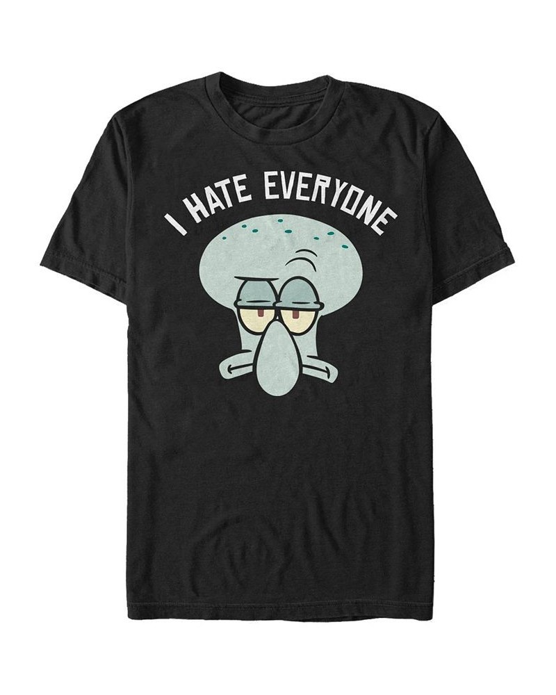 Men's Hate Everyone Short Sleeve Crew T-shirt Black $14.70 T-Shirts