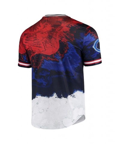 Men's Navy, Red Chicago Bears Americana Dip-Dye T-shirt $36.66 T-Shirts