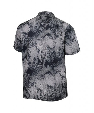 Men's Black Las Vegas Raiders Coast Luminescent Fronds Camp IslandZone Button-Up Shirt $38.72 Shirts