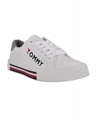 Women's Kery Lace Up Sneakers White $36.34 Shoes