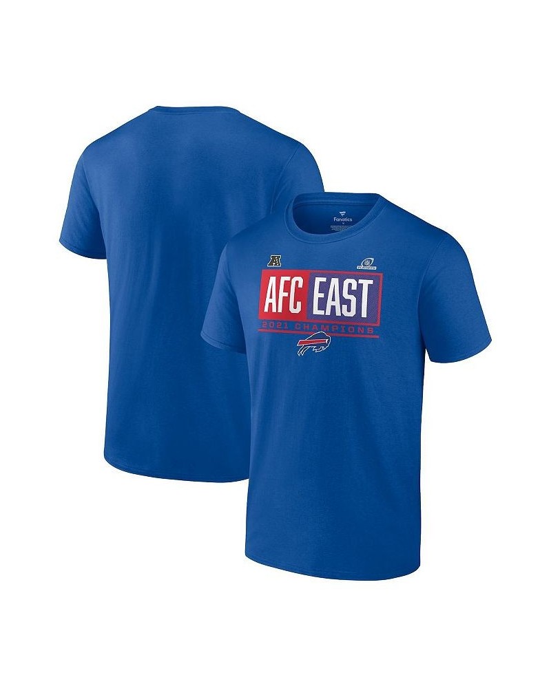 Men's Branded Royal Buffalo Bills 2021 AFC East Division Champions Blocked Favorite T-shirt $20.51 T-Shirts