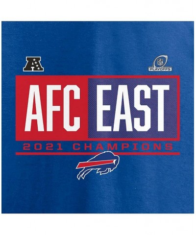 Men's Branded Royal Buffalo Bills 2021 AFC East Division Champions Blocked Favorite T-shirt $20.51 T-Shirts