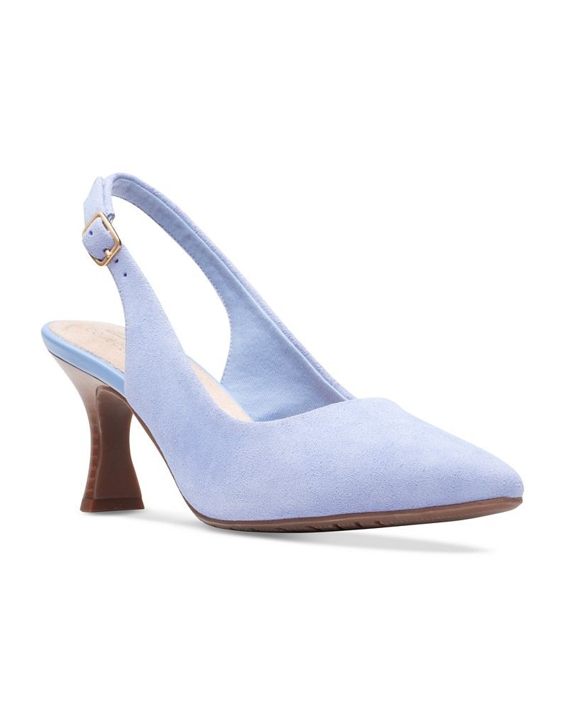 Women's Kataleyna Step Slingback Pumps Blue $38.15 Shoes