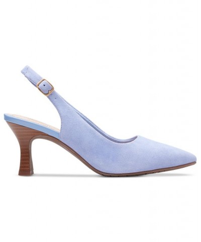 Women's Kataleyna Step Slingback Pumps Blue $38.15 Shoes