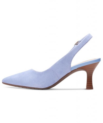 Women's Kataleyna Step Slingback Pumps Blue $38.15 Shoes